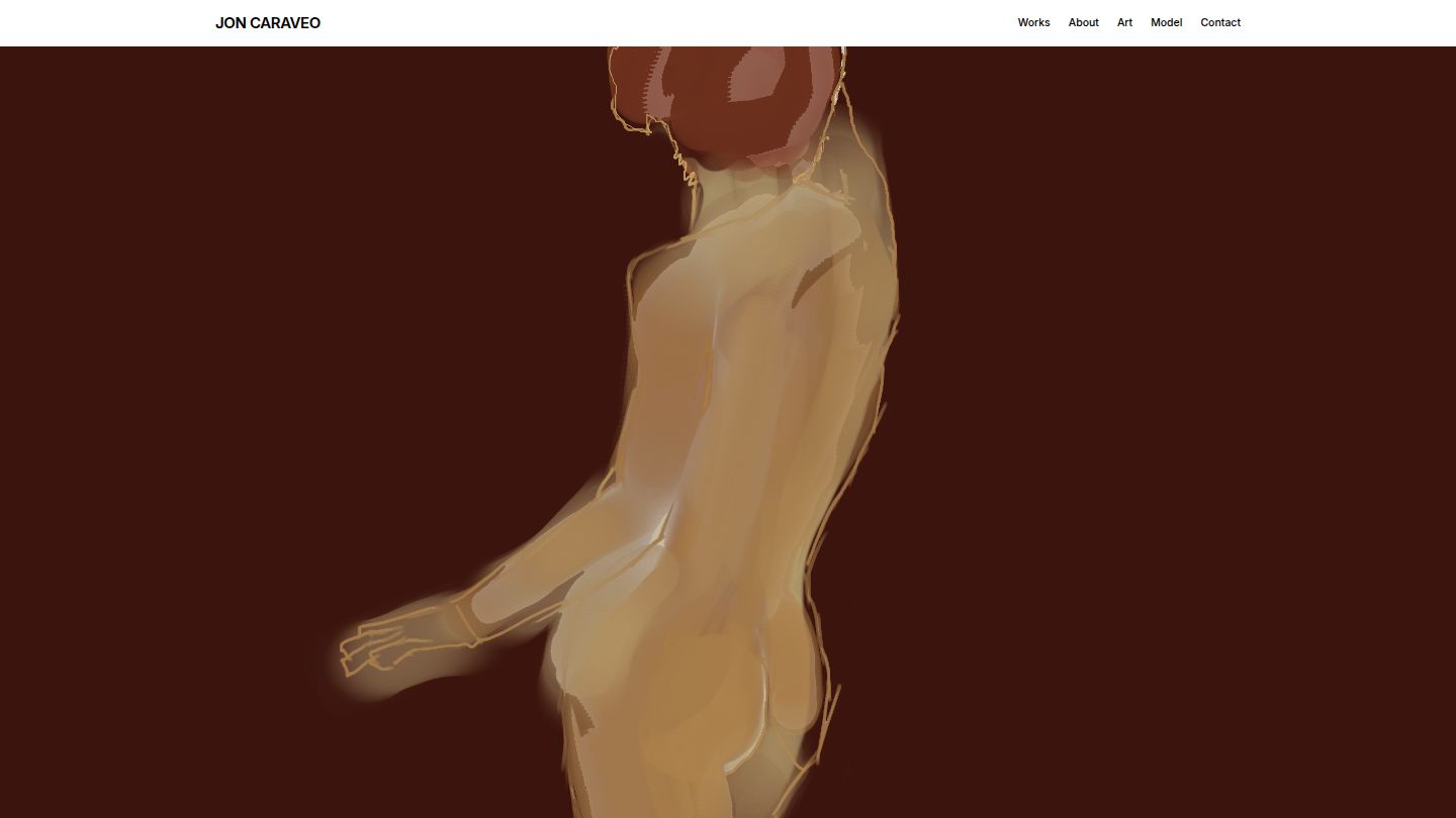Abstract artwork of a person